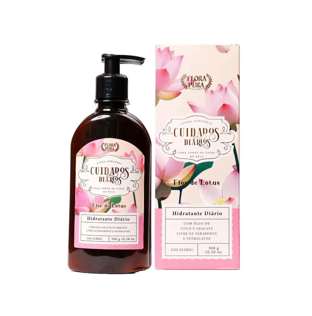 Creme hidratante flor de lótus 300ml