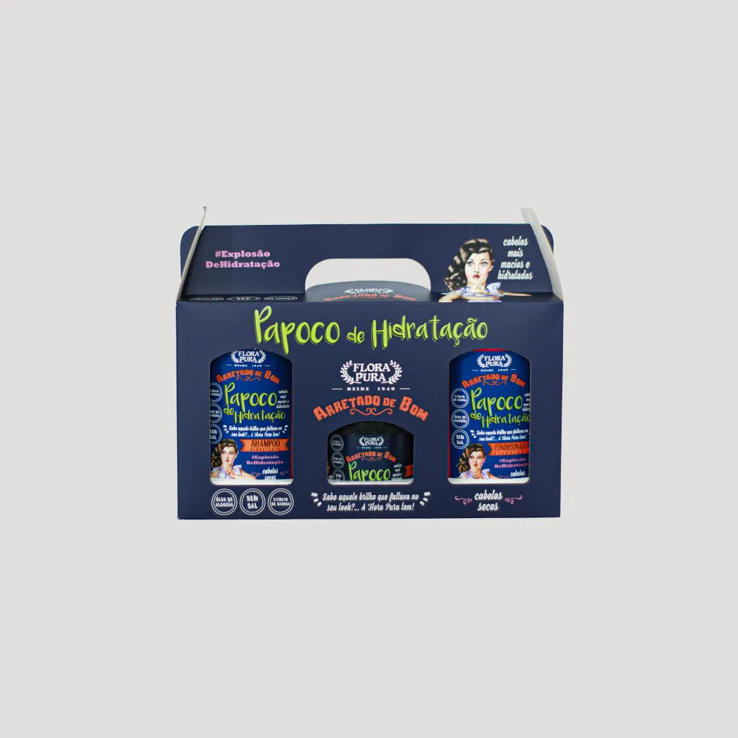 Kit Papoco de hidratação 810ml