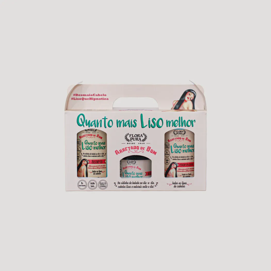 Kit Quanto mais liso melhor 810ml