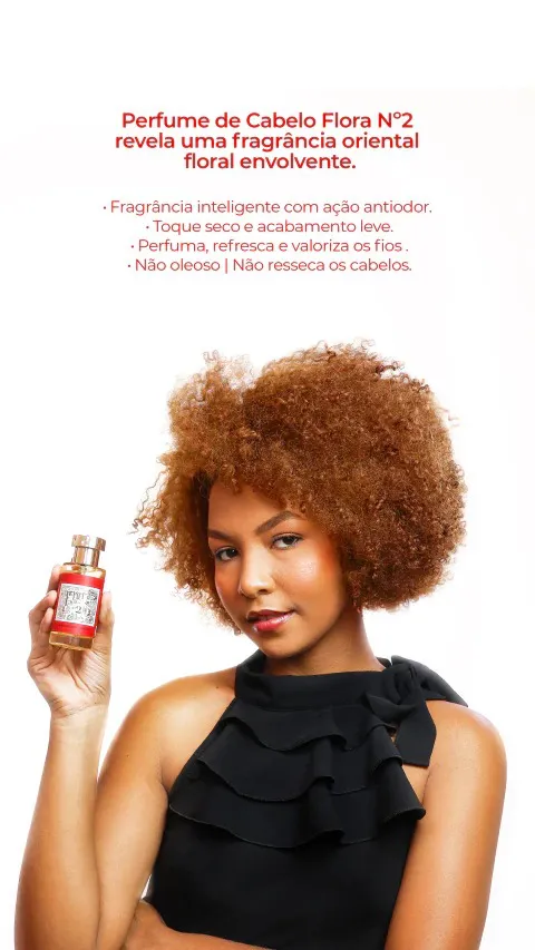 Perfume para cabelo Flora n°2 50ml - Imagem 2