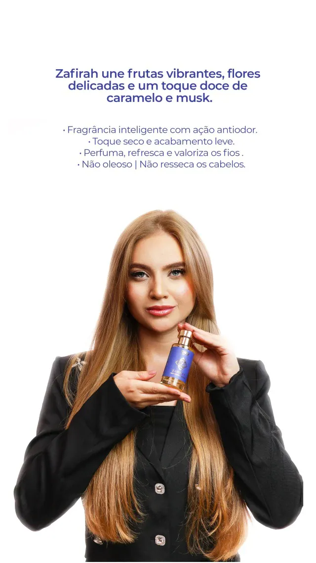 Perfume para cabelo Zafirah 50ml - Imagem 2