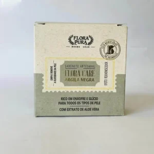 Sabonete artesanal Argila Negra 90g