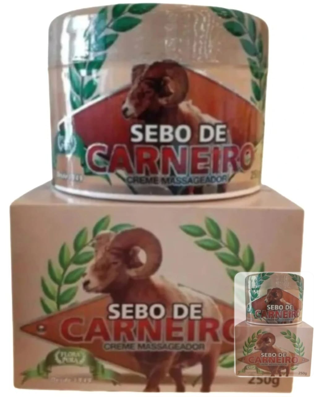 Creme Massageador Sebo de Carneiro 250g